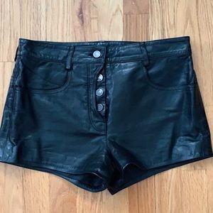 Alexander Wang Leather Shorts size 2